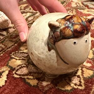 Ceramic Sheep Figurine